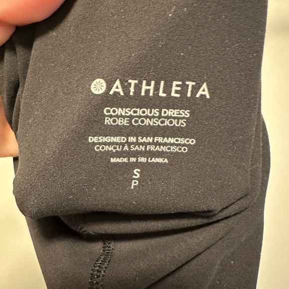 Athleta CONSCIOUS DRESS Black Racerback - Picture 5 of 5